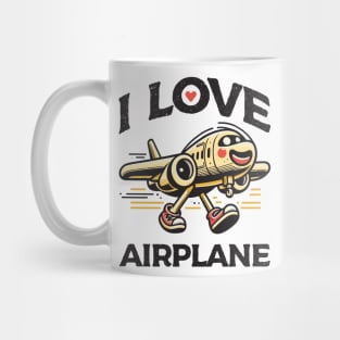 I Love Airplane Mug